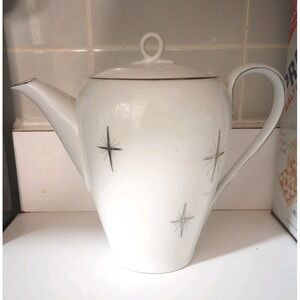 Vintage MCM Starburst Fukagawa Japan Cross Star Teapot 713